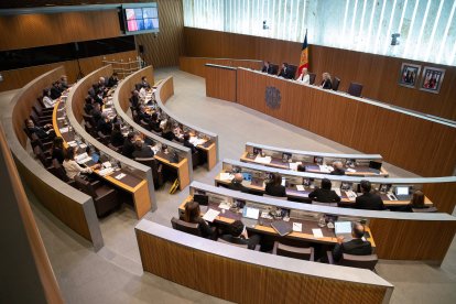 Un moment de la sessió del Consell General.