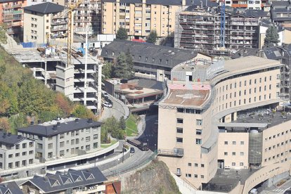 Edifici en construcció a Escaldes-Engordany.