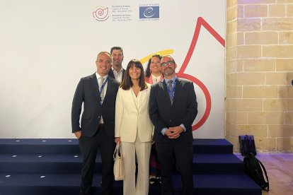 Els titulars de Joventut al Consell d’Europa.