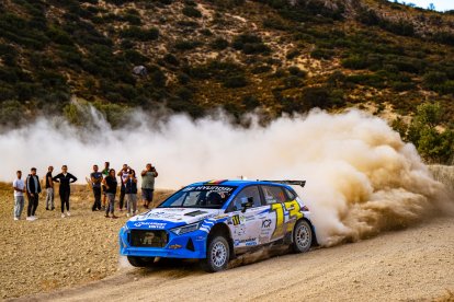 Vinyes, durant la competició.