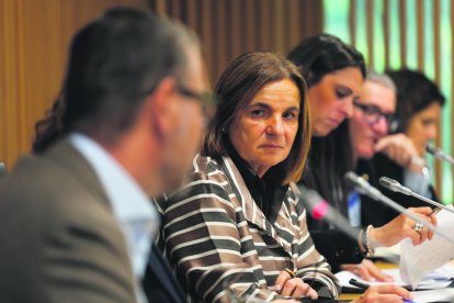 La ministra Trini Marín, durant la presentació de l’auditoria.
