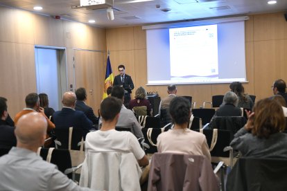 El ministre Guillem Casal a la jornada del projecte europeu I-ReWater que ha acollit Andorra