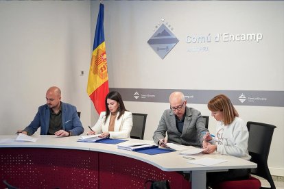 La signatura del contracte de la concessió, l’any passat.