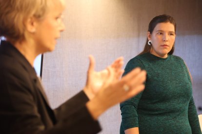 Massé i Llobet, ahir a l’hotel Yomo Cèntric.