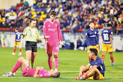 Una acció del partit.