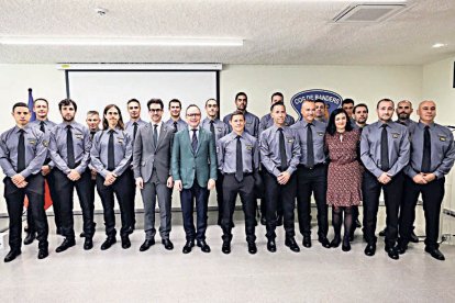 Guillem Casal, Xavier Espot amb el cos de banders