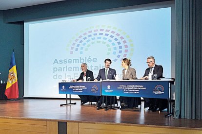 Un instant de la conferència de presidents.