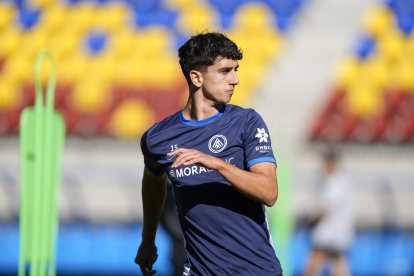 Aingeru Olabarrieta, en un entrenament recent.