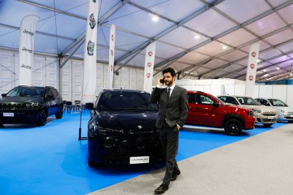 Cerni Escalé passejant per la Fira.