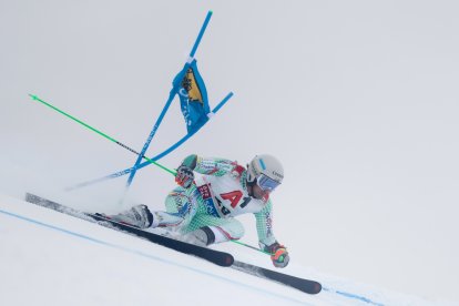 Joan Verdú, a la primera baixada a Solden