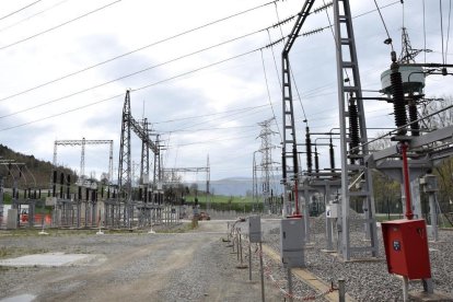 La subestació elèctrica d’Adrall, a Catalunya.