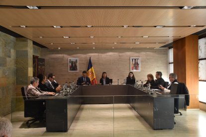 Sessió del consell del comú d’Ordino celebrada ahir.
