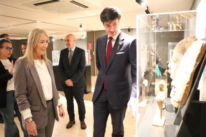 Un moment de la visita institucional dels síndics generals