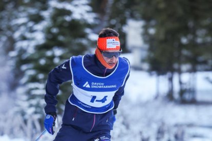 Irineu Esteve, en sessió de treball a Davos.