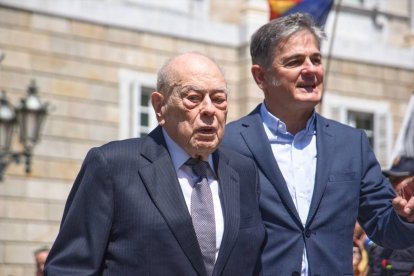 L’expresident català Jordi Pujol i el seu fill Oriol.