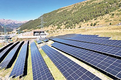 El parc solar de Grau Roig.