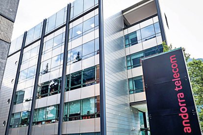 Les oficines d’Andorra Telecom a Santa Coloma.