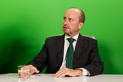 Rossell, al plató de Diari TV.