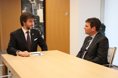 El cònsul major d'Andorra la Vella amb el Raonador, Xavier Cañada