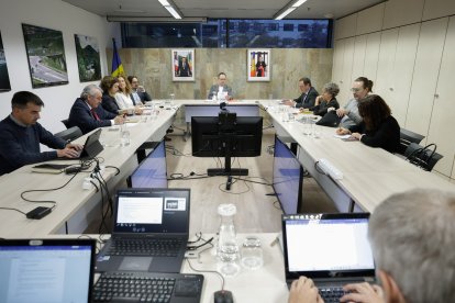 La reunió del Pacte d'Estat per l'Acord d'associació amb la Unió Europea d'aquesta tarda.