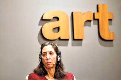 Fernando en el marc del desè aniversari del fons de jubilació, ahir.