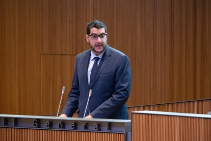 El conseller del PS, Pere Baró, aquest matí al Consell General