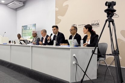 Forné amb diversos representants a l'esdeveniment paral·lel a la COP 30