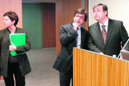 Rodríguez, Cinca i Delgado en un debat el 2013.