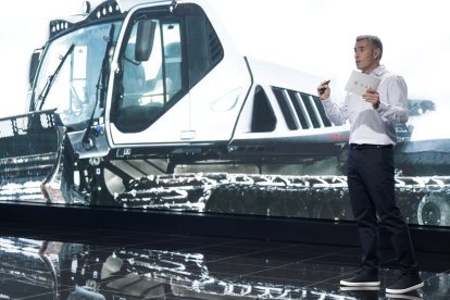 El director de màrqueting de Grandvalira, David Ledesma, durant la presentació de la temporada.