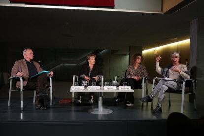 Un moment de la taula rodona sobre l'Escola Andorrana al Consell General.