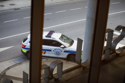 Chamorro arribant a la seu de la Justícia per a la vista de Corts.