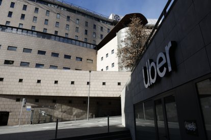 L’oficina de la flota d’Uber a Andorra.