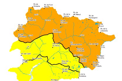 Risc d'allau a tot el Principat.