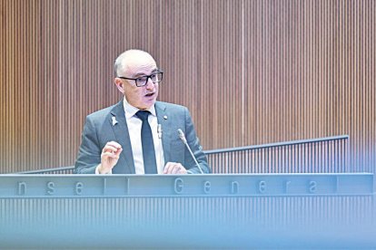 Ramon Lladós, ahir al Consell.