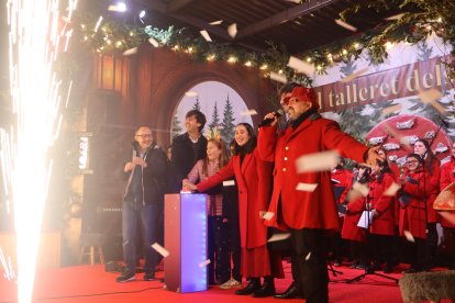 El cap de Govern, Xavier Espot, els cònsols Sergi González i Olalla Losada.