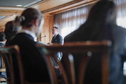 Espot durant el discurs al Fòrum de l’EFA.