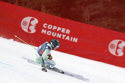 Joan Verdú, durant la segona mànega a Copper Mountain.