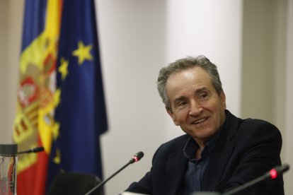 Casajuana en la conferència que va oferir a l’Ambaixada d’Espanya.