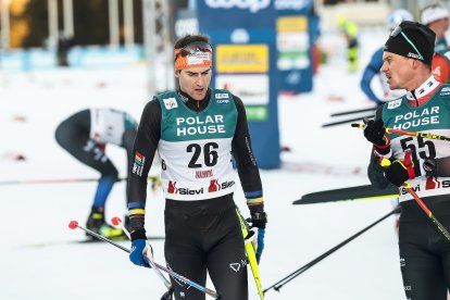 Irineu Esteve, després de la prova dels 20 km ‘mass start’ skating de Ruka.