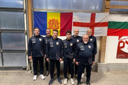 L'equip de petanca d'Andorra.