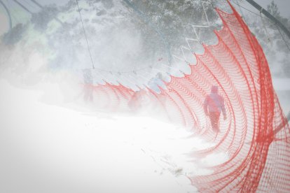 Una xarxa de seguretat a l’estació del Tarter.