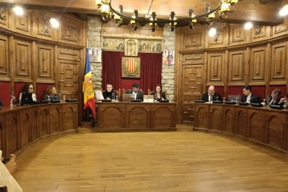 Ple del comú de Sant Julià celebrat aquesta tarda