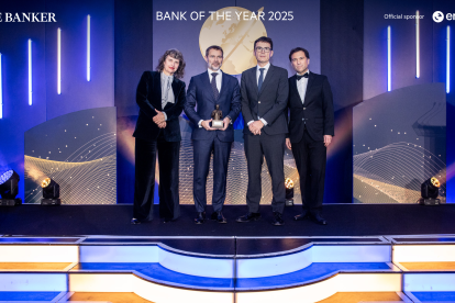 Lluís Alsina i Wiro Martí recollint el premi.