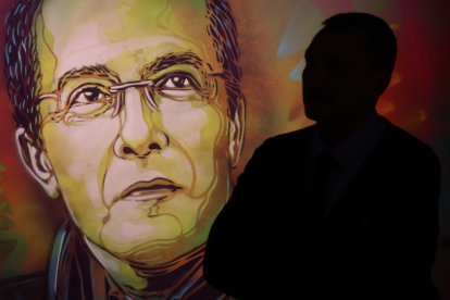 Inauguració de l’exposició, ahir.