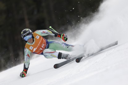 Joan Verdú, en un moment de la primera mànega de Beaver Creek on va ser 20è.