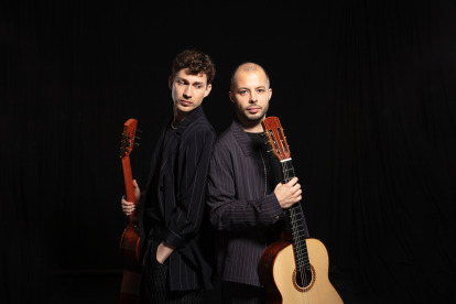 Els músics Thibaut Garcia i Antoine Morinière.