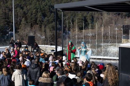 Una representació teatral durant la Fira de Nadal d'Ordino