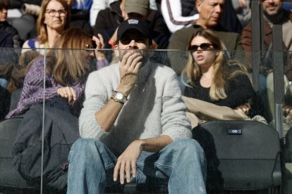 Gerard Piqué, al nou Estadi de la FAF dissabte.