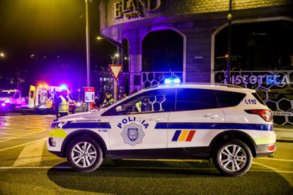 Un vehícle de la policia.