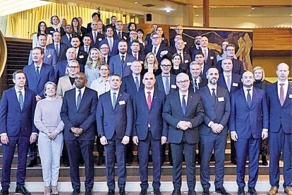 Els ministres i secretaris al Consell d’Europa.